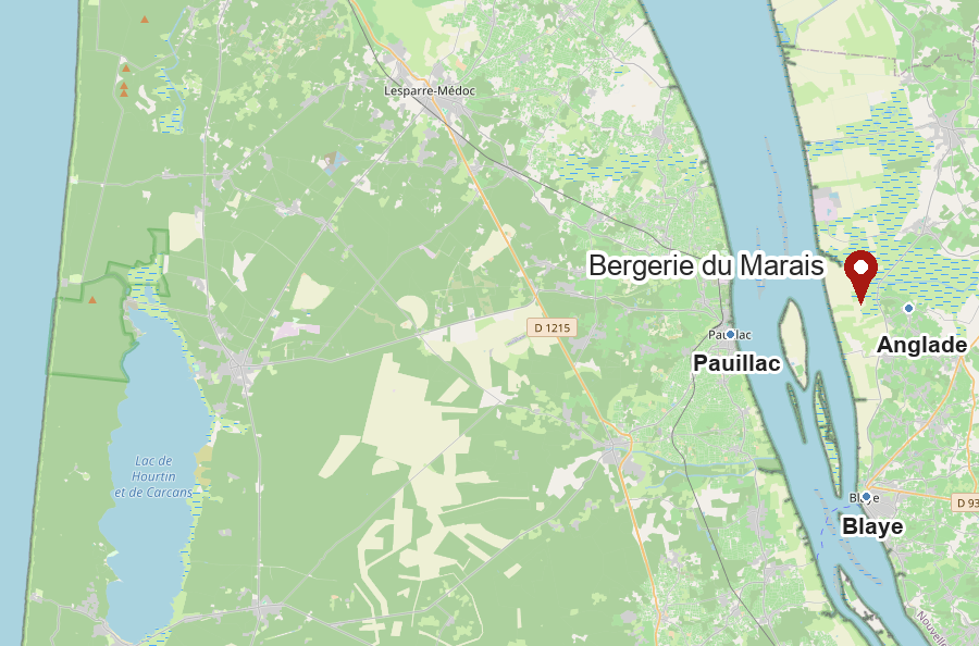 Carte de la Bergerie du Marais à Anglade