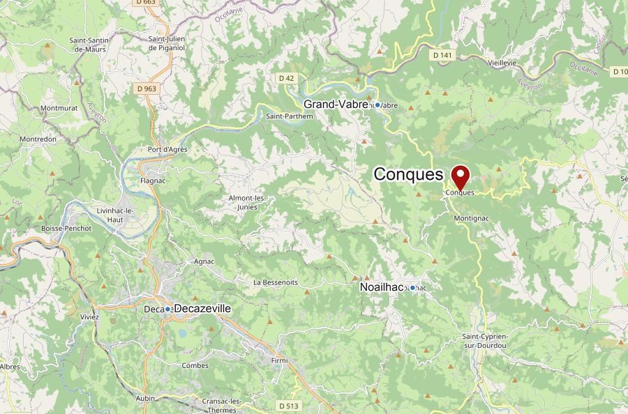 Carte de Conques