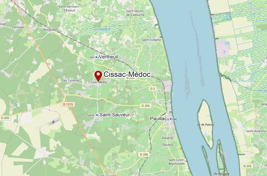 Localisation des Fermiers Toqués dans la ZA de Beauchêne à Cissac-Médoc