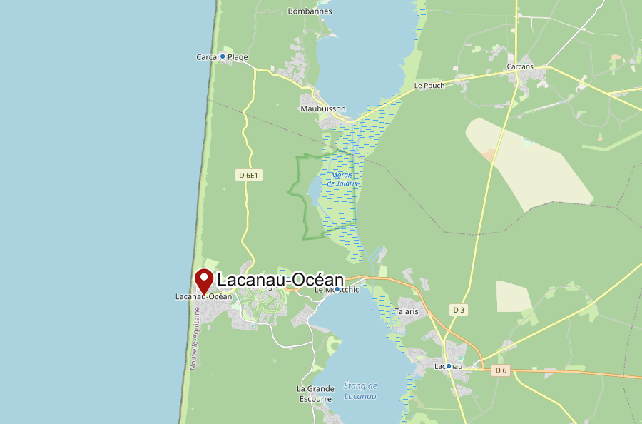 Carte de Lacanau
