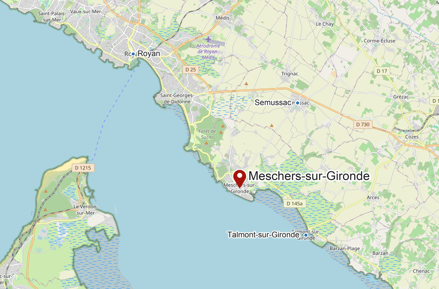 Karte: Meschers-sur-Gironde