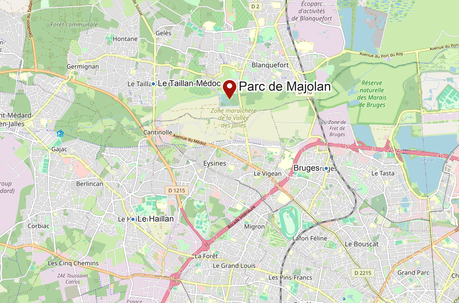 Karte des Parks von Majolan