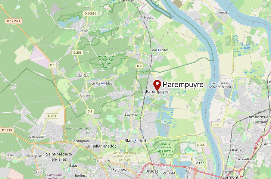 Carte de Parempuyre