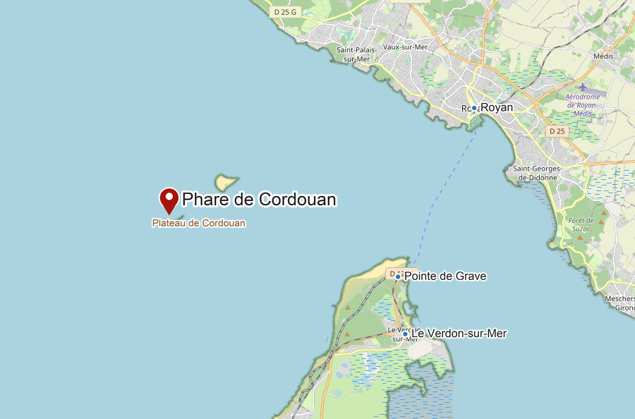 Carte de Cordouan