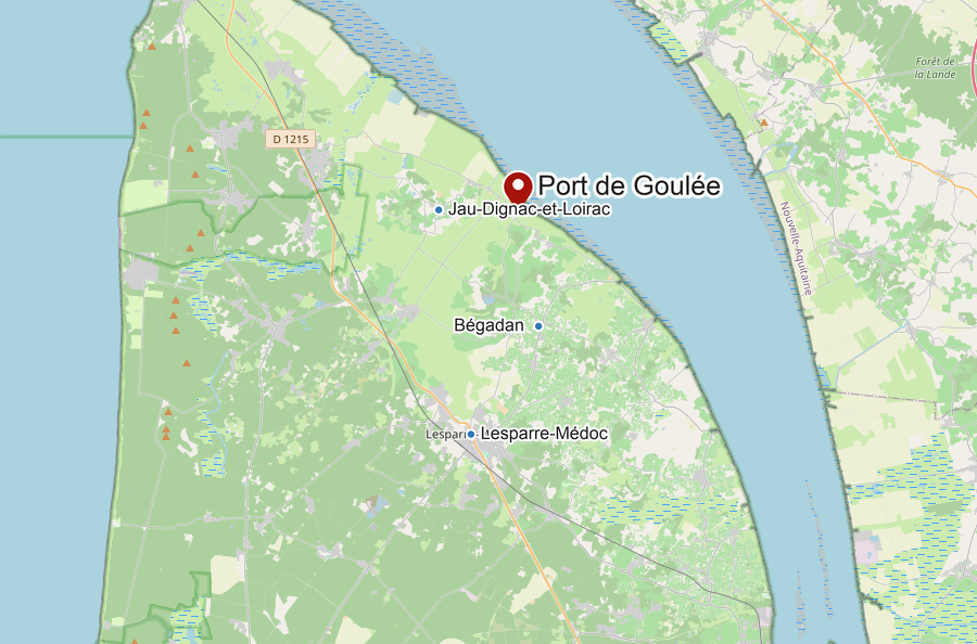 Carte du port de Goulée