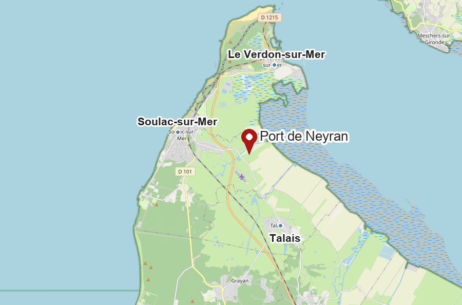 Carte du port de Neyran