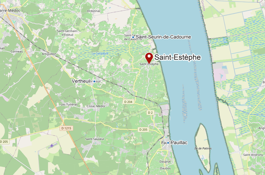 Carte de Saint-Estèphe