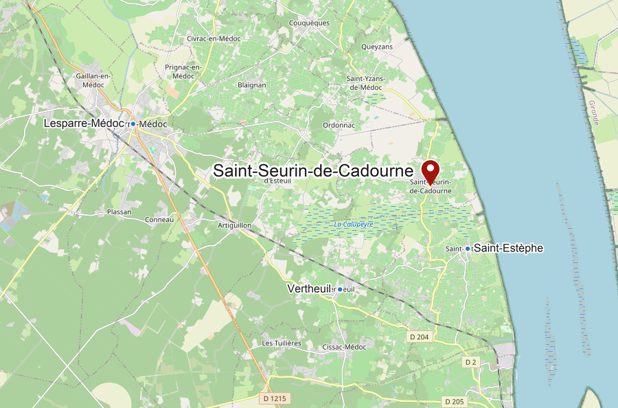 Carte de Saint-Seurin-de-Cadourne
