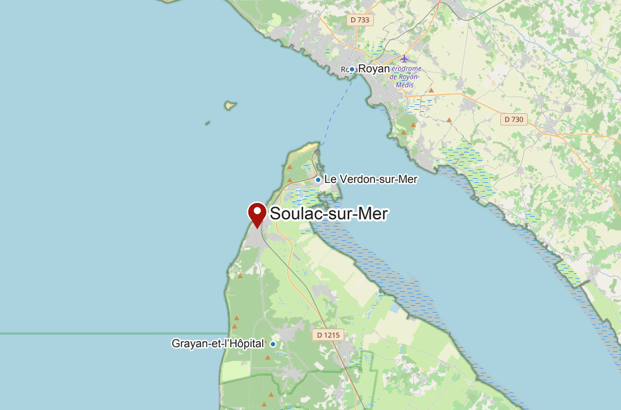 Carte de Soulac-sur-Mer