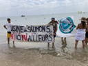 Manifestation de natation contre Pure Salmon