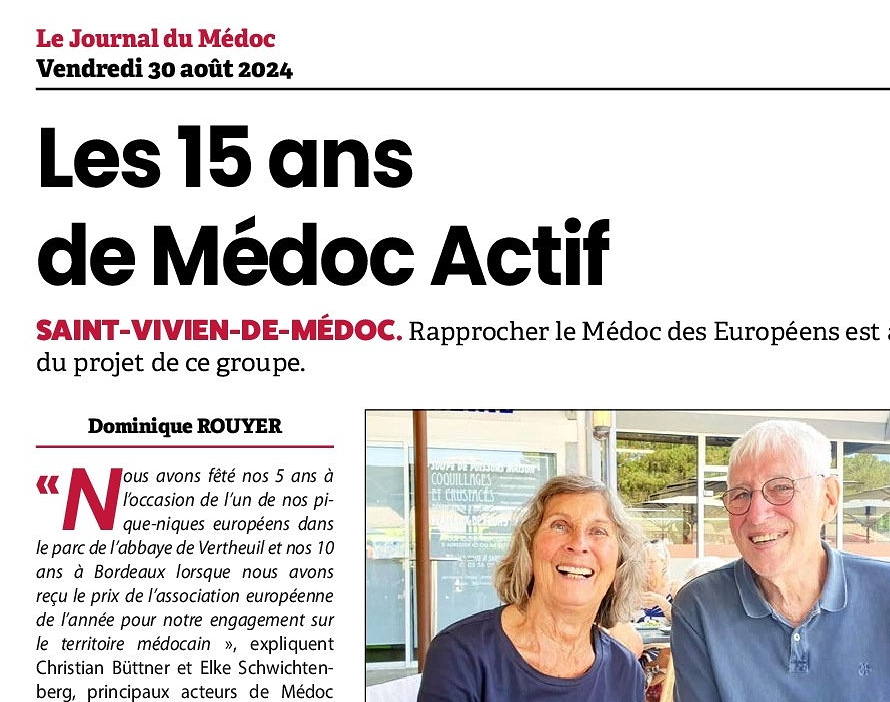 Les 15 ans de Médoc Actif